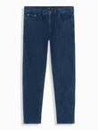 Classic men's SLIM FIT jeans with elastane - dark blue V3 OM-PADP-0216