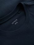 Men's motorcycle style printed t-shirt - navy blue V4 OM-TSPT-0125
