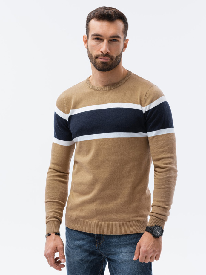 Sweter męski - camel V6 E190