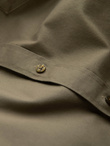 Men's cotton shirt with pocket REGULAR FIT - olive V2 OM-SHCS-0147
