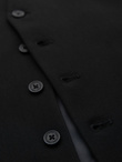 Elegant men's SLIM FIT herringbone vest - black V3 OM-BLZV-0143