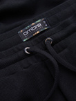 Men's knit shorts with elastic waistband - black V2 OM-SRCS-0107