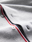 Men's cotton SLIM FIT shirt with collared collared shirt - grey V5 OM-SHCS-0178 