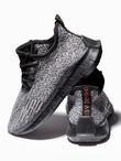 Buty męskie sneakersy - szare V5 T388