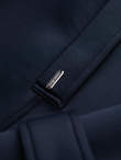 Men's insulated coat with hood and concealed zipper - black V1 OM-COWC-0110