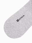 Skarpety męskie stopki 4-pak - szaro-czarne OM-SOSS-0104