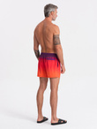 Men's swimming trunks ombre effect - orange V17 OM-SRBS-0125
