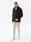 Men's buttoned sweatshirt - black CARMELO