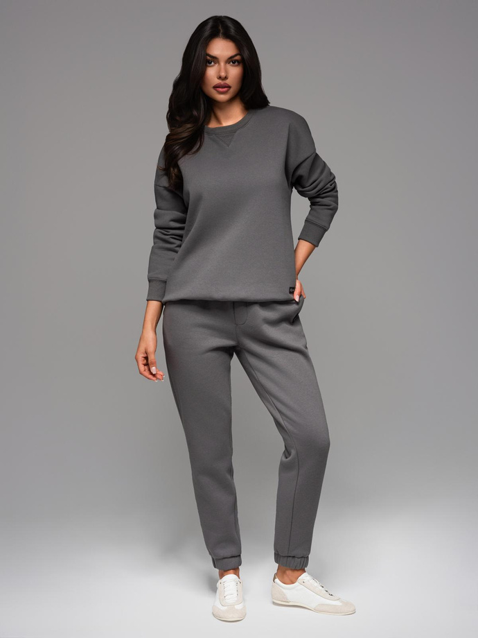 Unisex classic sweatshirt with round neckline - grey V18 OU-SNBC-0104