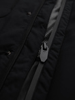 Men's winter jacket with detachable hood in waterproof material - black V3 OM-JAHP-0306
