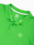 Men's pique knit polo shirt - green V25 S1374