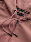 Rozpinana bluza męska dresowa BASIC – ciemnoróżowa V4 OM-SSBZ-0160