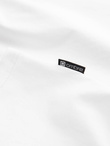 Men's elastane polo shirt with contrasting elements - white V1 OM-POSS-0123