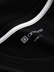 Men's V-NECK T-shirt with elastane - black V3 OM-TSCT-0106