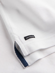 Men's collarless polo shirt - white V1 OM-TSCT-0156