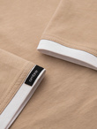 Men's SLIM FIT T-shirt with round neckline and logo - white V1 OM-TSCT-0220