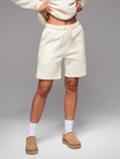 UNISEX sweatshirt + shorts set - cream V2 Z108