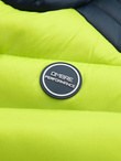 Men's quilted nylon sports style jacket - lime green V4 OM-JALP-0185