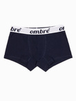Men's cotton boxer shorts with contrasting elastic - 7-pack mix V2 OM-UNBO-0100