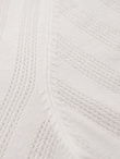 Men's openwork polo shirt with zipper at neckline - white V1 OM-POSS-0158