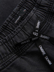 Men's JOGGERS denim pants with wash effect - grey V3 OM-PADJ-0267