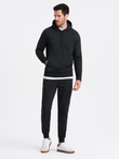 BASIC men's cotton sweatpants joggers - black V9 OM-PABS-0174