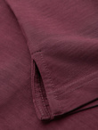 Men's polo t-shirt with decorative buttons - maroon V6 S1744