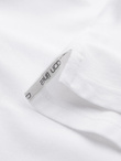 BASIC men's single color pique knit polo shirt - white V4 OM-POBS-0100