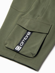 Men's shorts with cargo pockets - olive V4 OM-SRSK-0106