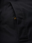 Men's quilted jacket with jacket cut - black V3 OM-JALP-0188