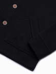 Men's buttoned sweatshirt - black CARMELO