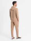 Men's sweatshirt set hoodie + sweatpants - brown V3 Z107
