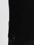 Longsleeve męski o strukturze "wafla" - czarny V4 OM-LSCL-0109