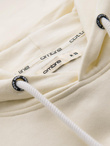 Men's BASIC kangaroo hooded sweatshirt - cream V11 B1674