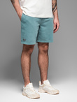 Men's RELAXED FIT athleisure style short sweat shorts - turquoise V1 OM-SRWS-0122 