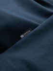 Koszulka męska SLIM FIT z okrągłym dekoltem i logotypem – granatowa V2 OM-TSCT-0220 