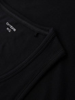 Men's cotton basic t-shirt with straps - black V3 OM-TSBT-0239