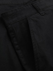 Classic men's chino shorts with rolled up leg - black V9 OM-SRCS-0197