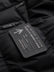 Men's quilted insulated jacket with raglan sleeves - black V4 OM-JAHP-0302