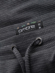 Men's structured knit elastic waistband short shorts - graphite V3 OM-SRCS-0177